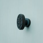 Florentine Medallion, Scrollwork, S, Azurite Copper