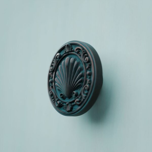 Classica Round, Shell, L, Azurite Copper