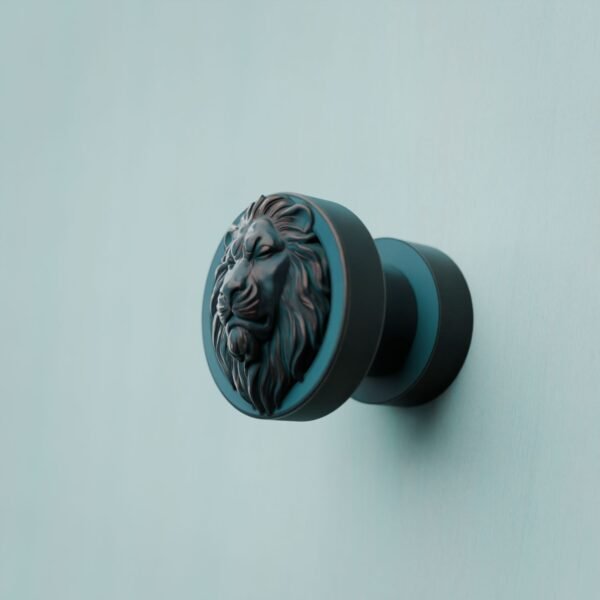 Classica Round, Sleeping Lion, S, Azurite Copper