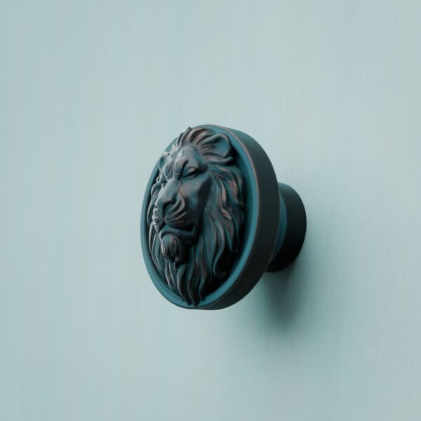 Classica Round, Sleeping Lion, M, Azurite Copper