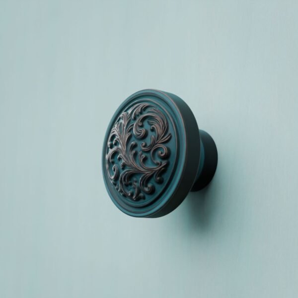 Classica Round, Scrollwork, M, Azurite Copper