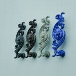 Classica Arabeske, Brüllender Löwe, M, Bronze Grünspan, Farbvergleich