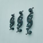 Classica Arabesque, Scrollwork, M, Azurite Copper, size comparison