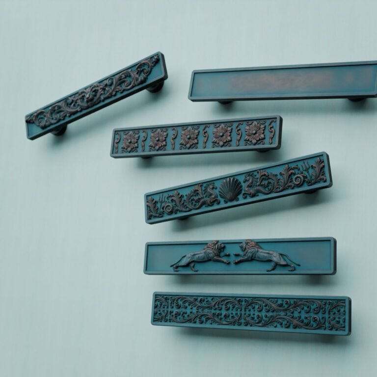 Palazzo Bar, Sleeping Lion, M, Azurite Copper, pattern comparison