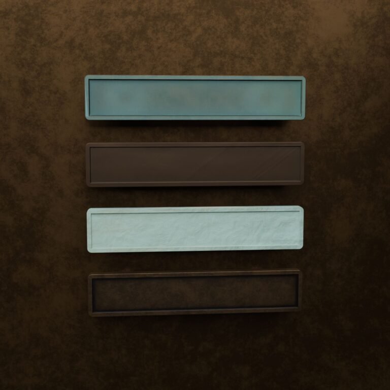 Barra Palazzo, S, Bronzo Verderame, confronto delle finiture
