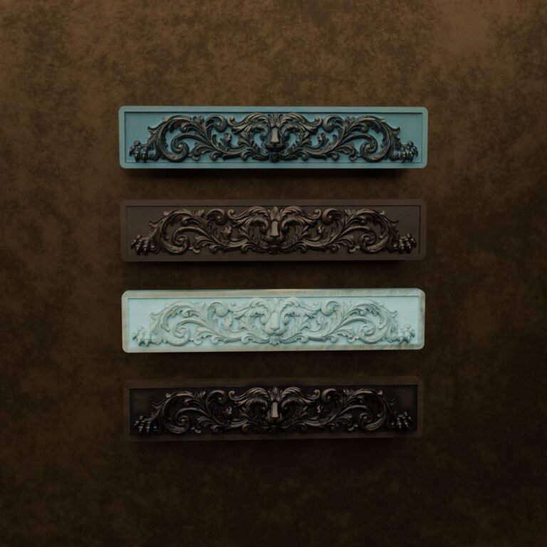 Comparaison des finitions — poignée de meuble Barre Palazzo Lion Endormi Bronze S — Holdon Paris