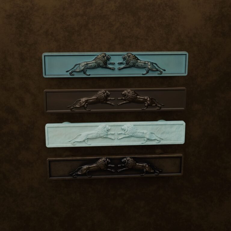 Palazzo Bar, Roaring Lion, M, Verdigris Bronze, finish comparison
