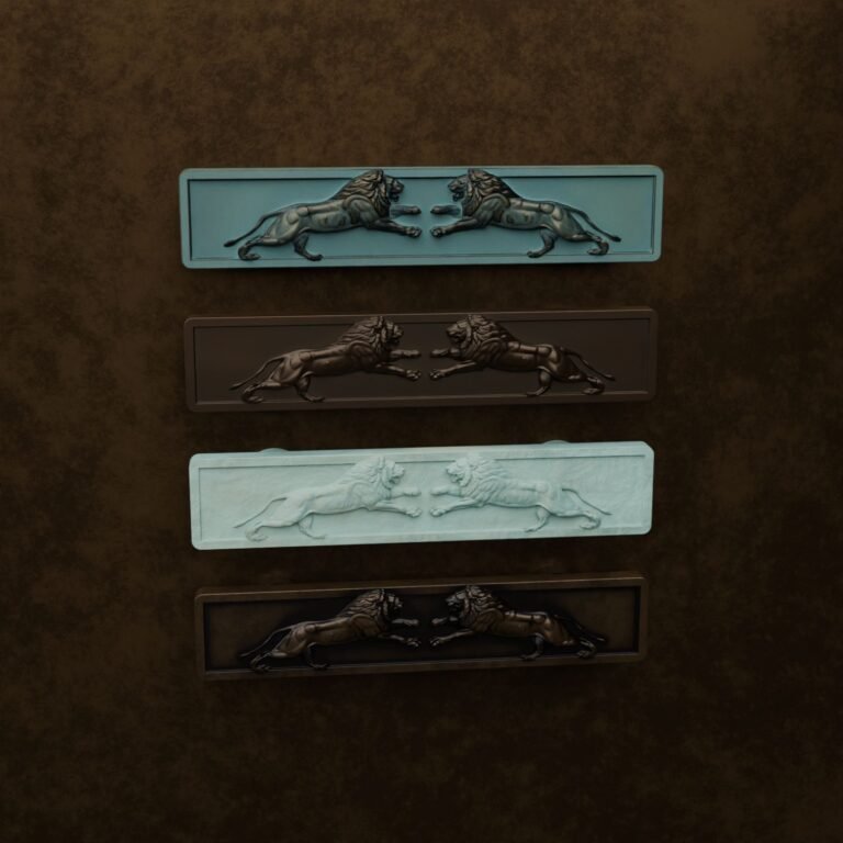 Palazzo Bar, Roaring Lion, S, Verdigris Bronze, finish comparison