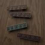 Palazzo Bar, Rosette, S, Verdigris Bronze, color comparison