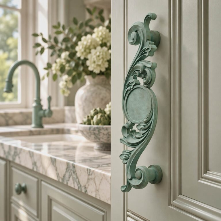 Classica Arabeske, L, Bronze Versunken, im Interieur