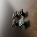 Comparaison des finitions — poignée de meuble Carré Palazzo Coquillage Bronze M — Holdon Paris