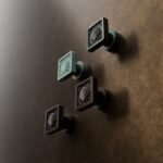 Palazzo Quadrat, Muschel, S, Bronze Antik, Oberflächenvergleich