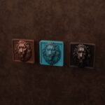 Comparaison des finitions — poignée de meuble Carré Palazzo Lion Endormi Cuivre M — Holdon Paris