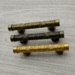 Florentine Column, Scrollwork, S, Satin Brass, color comparison