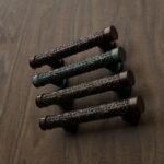 Florentine Column, Scrollwork, S, Antique Copper, color comparison