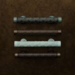Comparaison des finitions — poignée de meuble Colonne Florentine Rosace Bronze S — Holdon Paris