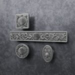 Comparaison des silhouettes — poignée de meuble Coquillage Aluminium Satiné M — Holdon Paris