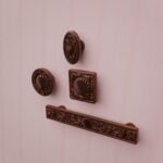 Comparaison des silhouettes — poignée de meuble Coquillage Cuivre Satiné L — Holdon Paris