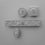 Comparaison des silhouettes — poignée de meuble Coquillage Gris argenté M — Holdon Paris