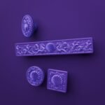 Comparaison des silhouettes — poignée de meuble Coquillage Lilas Sombre M — Holdon Paris