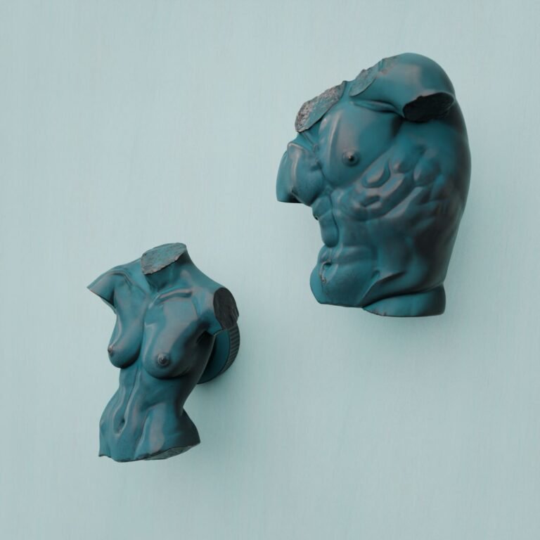 Venetian Torso, M, Azurite Copper, silhouette comparison