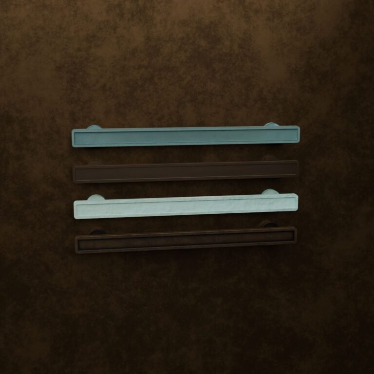 Barra Sottile Palazzo, XL, Bronzo Verderame, confronto delle finiture