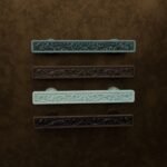 Palazzo Slim Bar, Scrollwork, S, Verdigris Bronze, finish comparison