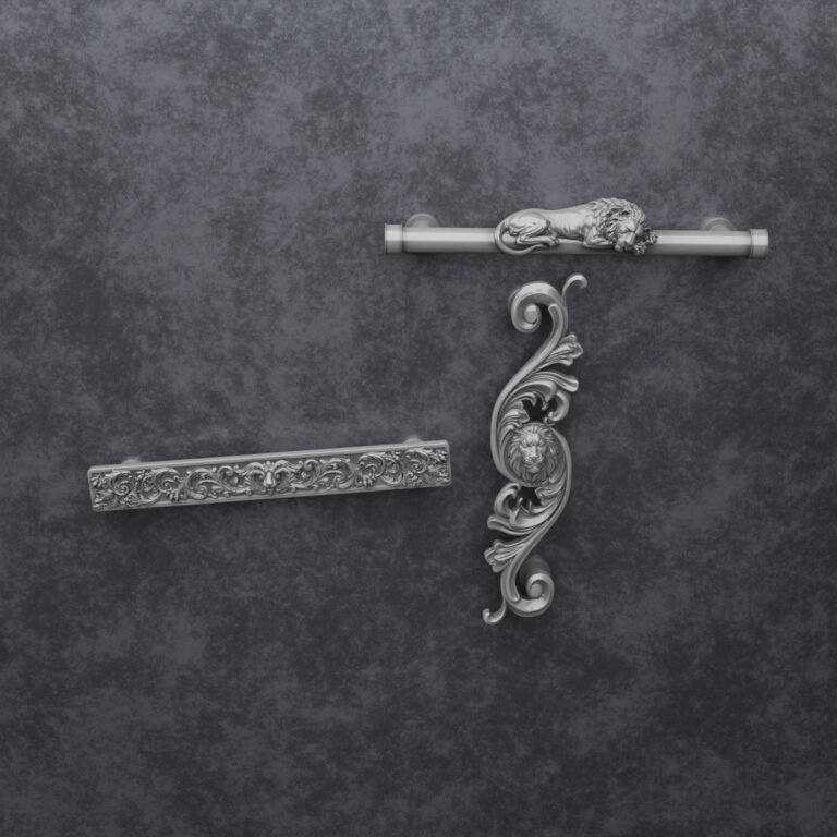 Colonna Fiorentina, Leone Dormiente, XL, Alluminio Satinato, confronto delle silhouette