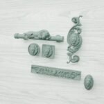 Classica Arabesque, Sleeping Lion, M, Submerged Bronze, silhouette comparison