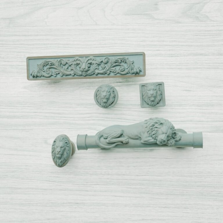 Florentiner Säule, Schlafender Löwe, S, Bronze Versunken, Silhouettenvergleich