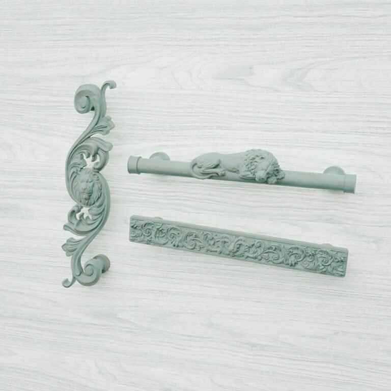 Classica Arabeske, Schlafender Löwe, XL, Bronze Versunken, Silhouettenvergleich