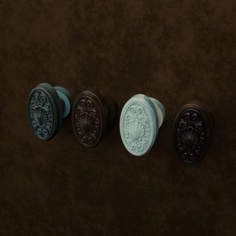 Florentiner Medaillon, Muschel, S, Bronze Antik, Oberflächenvergleich