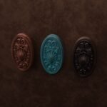 Comparaison des finitions — poignée de meuble Médaillon Florentin Coquillage Cuivre L — Holdon Paris