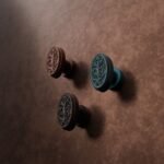 Florentine Medallion, Scrollwork, S, Satin Copper, finish comparison
