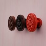 Florentiner Medaillon, Rosette, S, Kupfer Satiniert, Farbvergleich