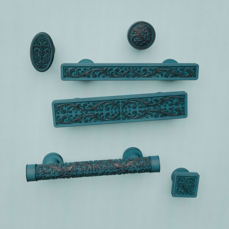 Classica Round, Scrollwork, S, Azurite Copper, silhouette comparison