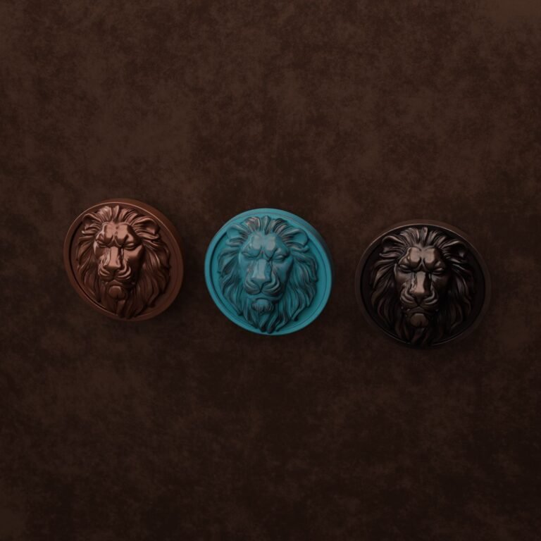 Comparaison des finitions — poignée de meuble Rond Classica Lion Endormi Cuivre L — Holdon Paris