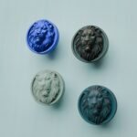 Comparaison couleur Bleu : poignée de meuble Rond Classica Lion Endormi M en résine biosourcée, bronze et cuivre (Holdon Paris)