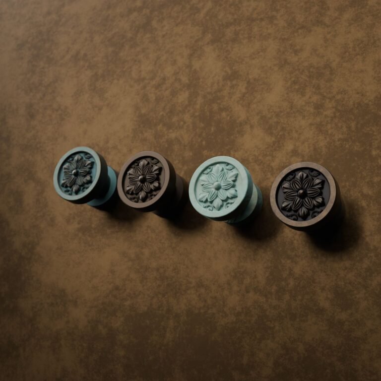 Classica Rund, Rosette, S, Bronze Matt, Oberflächenvergleich