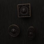 Comparaison des silhouettes — poignée de meuble Soleil Royal Bronze Ancien M — Holdon Paris